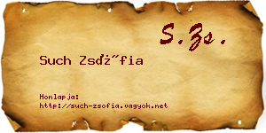 Such Zsófia névjegykártya