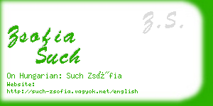 zsofia such business card
